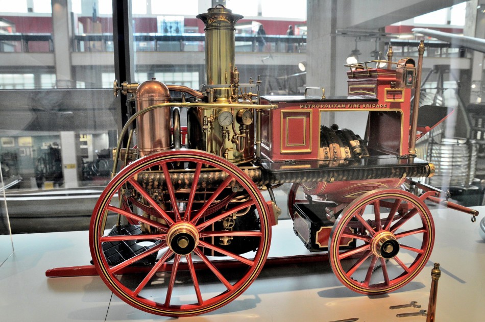 Model of Shand Mason Steam Fire Engine at the Science Museum