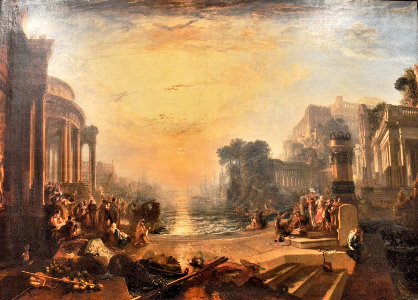 The Decline of Carthage by Turner at the Tate Britain
