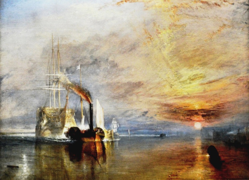 The Fighting Temeraire by Joseph Mallord William Turner at the National Gallery