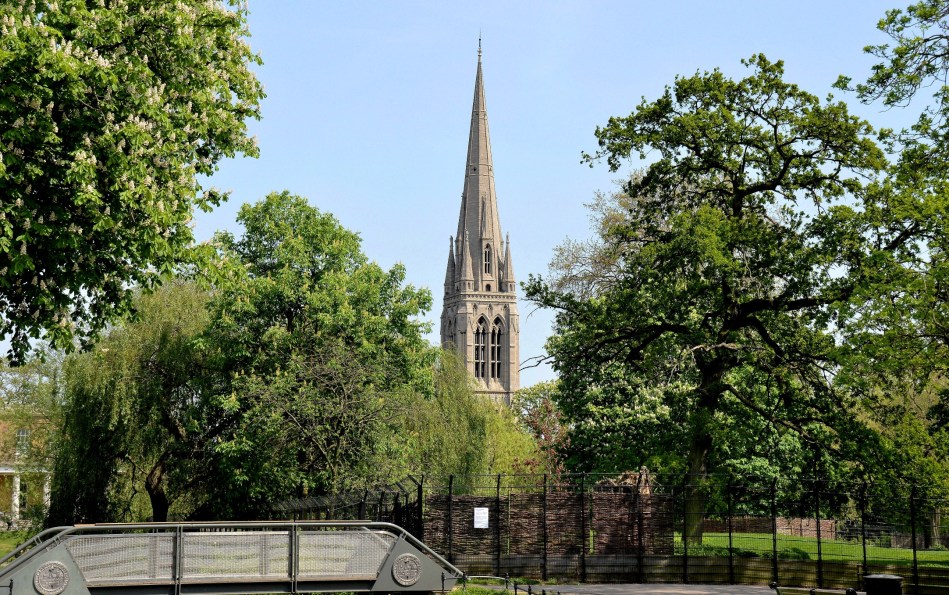 Clissold Park and St Mary's Church